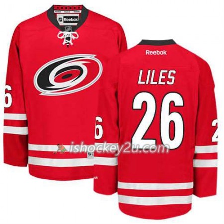 Reebok Mænd NHL Carolina Hurricanes Trøje John-Michael Liles #26 Hjemme Rød Reebok Mænd NHL Carolina Hurricanes Trøje John-Michael Liles #26 Hjemme Rød