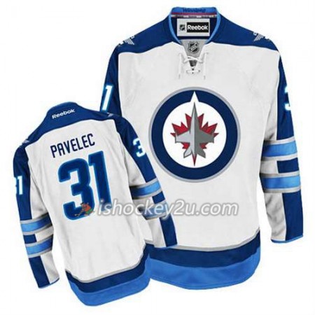 Reebok Mænd NHL Winnipeg Jets Trøje Ondrej Pavelec #31 Udebane Hvid