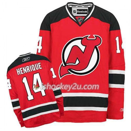Reebok Mænd NHL New Jersey Devils Trøje Adam Henrique #14 Hjemme Rød