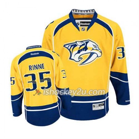 Reebok Mænd NHL Nashville Predators Trøje Pekka Rinne #35 Hjemme Guld