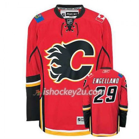 Reebok Mænd NHL Calgary Flames Trøje Deryk Engelland #29 Hjemme Rød