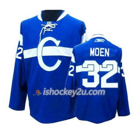Reebok Mænd NHL Montreal Canadiens Trøje Travis Moen #32 Tredje Blå