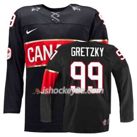 Børn NHL Canada Team Trøje Wayne Gretzky #99 Tredje Sort