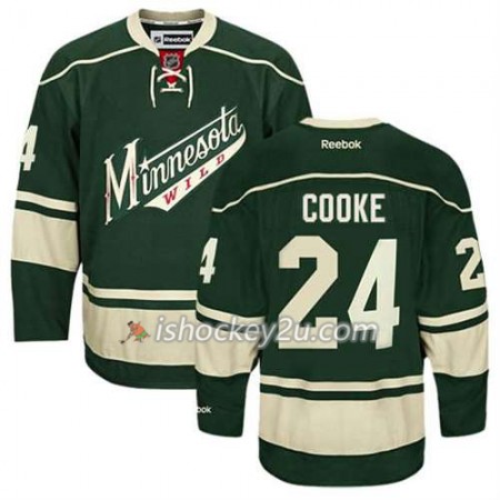 Reebok Mænd NHL Minnesota Wild Trøje Matt Cooke #24 Tredje Grøn