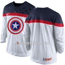 Reebok Mænd NHL USA Team Trøje Sort Hvid