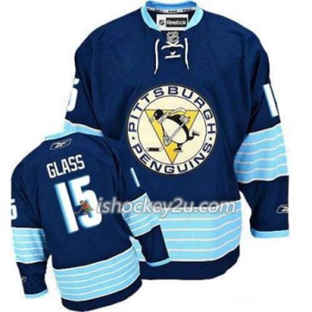 Reebok Mænd NHL Pittsburgh Penguins Trøje Tanner Glass 15 Blå Tredje