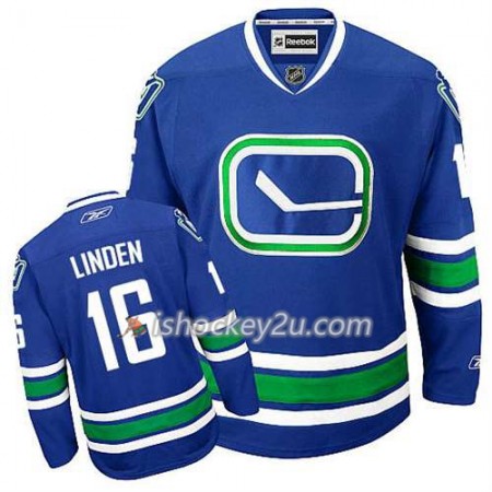 Reebok Mænd NHL Vancouver Canucks Trøje Trevor Linden #16 Tredje Blå
