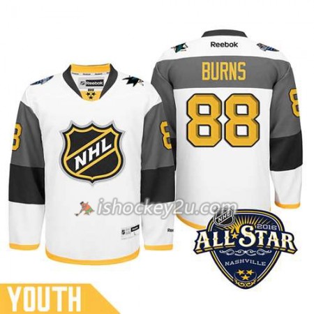 Børn NHL 2016 All-Star San Jose Sharks Trøje Brent Burns #88 Hvid