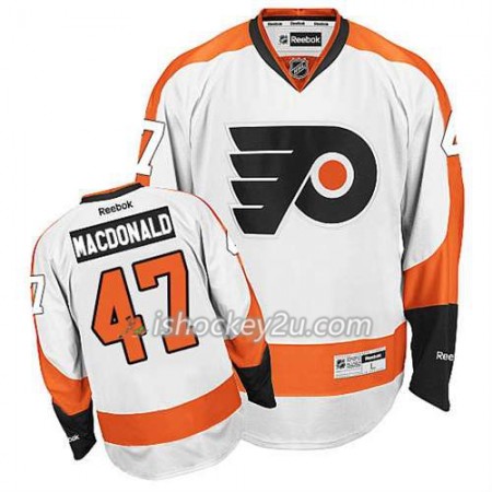 Reebok Mænd NHL Philadelphia Flyers Trøje Andrew MacDonald #47 Udebane Hvid
