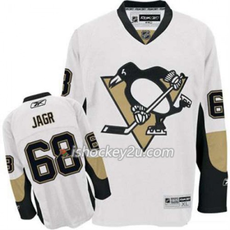 Reebok Mænd NHL Pittsburgh Penguins Trøje Jaromir Jagr 68 Hvid Udebane Reebok Mænd NHL Pittsburgh Penguins Trøje Jaromir Jagr 68 Hvid Udebane