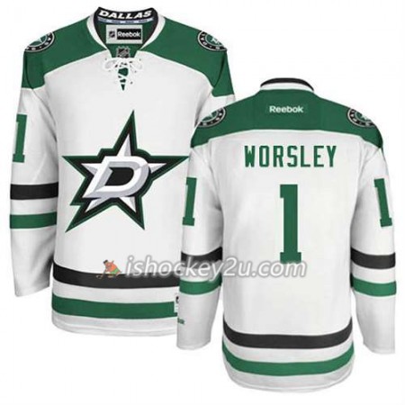 Reebok Mænd NHL Dallas Stars Trøje Gump Worsley #1 Udebane Sort