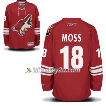Reebok Mænd NHL Phoenix Coyotes David Moss 18 Vinrød Hjemme
