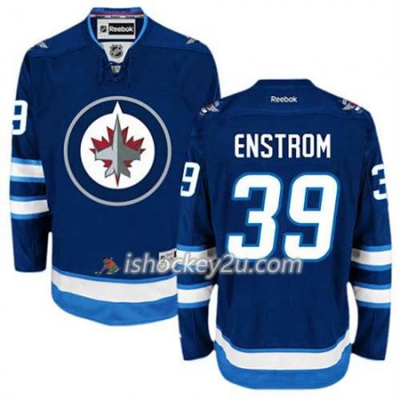 Reebok Mænd NHL Winnipeg Jets Trøje Toby Enstrom #39 Hjemme Blå