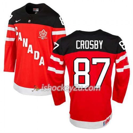 Reebok Mænd NHL Canada Team Trøje Sidney Crosby #87 100th Anniversary Rød