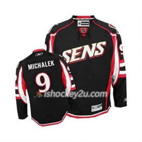 Reebok Mænd NHL Ottawa Senators Trøje Milan Michalek #9 Tredje Sort