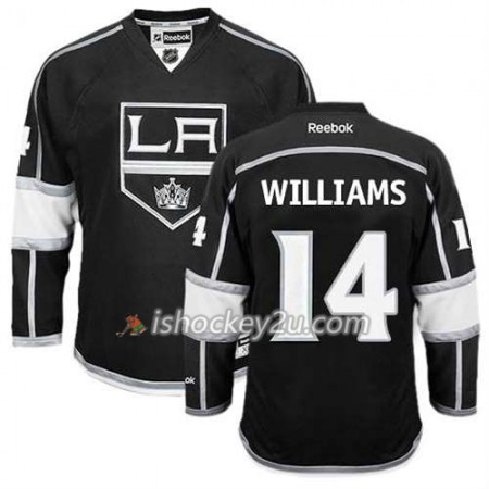 Reebok Mænd NHL Los Angeles Kings Trøje Justin Williams #14 Hjemme Sort