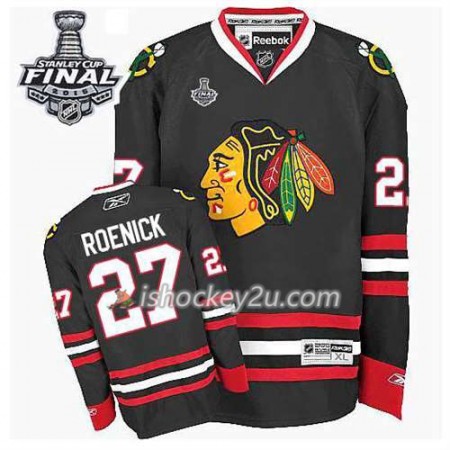 Reebok Mænd NHL Chicago Blackhawks Trøje Jeremy Roenick #27 Tredje Sort 2015 Stanley Cup Reebok Mænd NHL Chicago Blackhawks Trøje Jeremy Roenick #27 Tredje Sort 2015 Stanley Cup