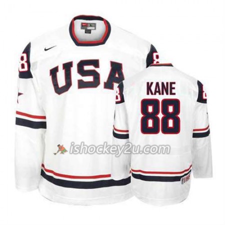 Reebok Mænd NHL USA Team Trøje Patrick Kane #88 Premier Hvid
