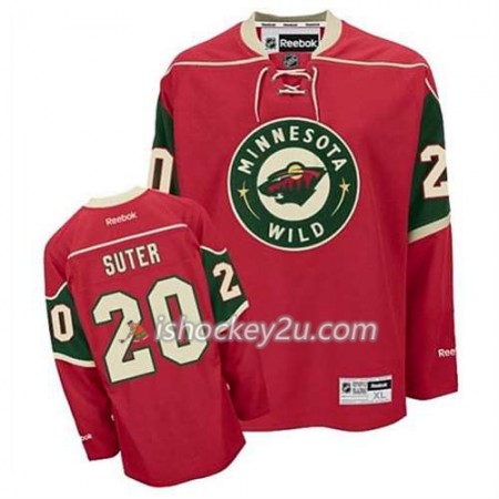 Reebok Mænd NHL Minnesota Wild Trøje Ryan Suter #20 Hjemme Rød