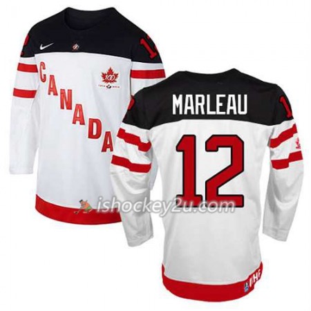Børn NHL Canada Team Trøje Patrick Marleau #12 100th Anniversary Hvid