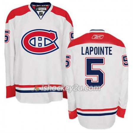 Reebok Mænd NHL Montreal Canadiens Trøje Guy Lapointe #5 Udebane Hvid
