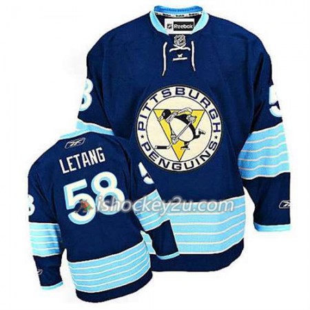 Reebok NHL Pittsburgh Penguins Trøje Kris Letang #58 Blå Tredje 2016 Stanley Cup Reebok NHL Pittsburgh Penguins Trøje Kris Letang #58 Blå Tredje 2016 Stanley Cup