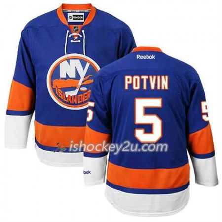 Reebok Mænd NHL New York Islanders Trøje Denis Potvin #5 Hjemme Blå