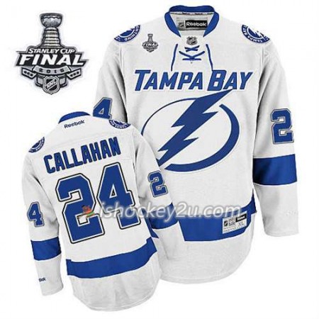 Reebok Dame NHL Tampa Bay Lightning Trøje Ryan Callahan#24 Udebane Hvid 2015 Stanley Cup