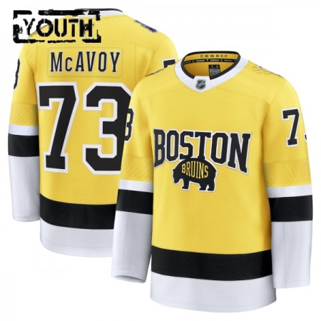 Børn NHL Boston Bruins Trøje Fanatics NHL Stadium Series Premium Charlie Mcavoy 2025-26 Gold