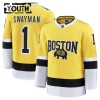 Børn NHL Boston Bruins Trøje Fanatics NHL Stadium Series Premium Jeremy Swayman 2025-26 Gold