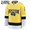 Børn NHL Boston Bruins Trøje Fanatics NHL Stadium Series Premium Jeremy Swayman 2025-26 Gold