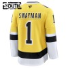 Børn NHL Boston Bruins Trøje Fanatics NHL Stadium Series Premium Jeremy Swayman 2025-26 Gold