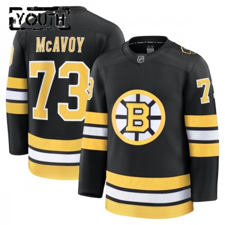 Børn NHL Boston Bruins Trøje Fanatics Premium Charlie Mcavoy 2025-26 Sort Hjemme