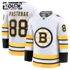 Børn NHL Boston Bruins Trøje Fanatics Premium David Pastrnak 2025-26 Hvid Udebane