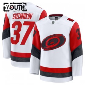 Børn NHL Carolina Hurricanes Trøje Fanatics Premium Andrei Svechnikov 2025-26 Hvid Udebane