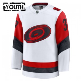 Børn NHL Carolina Hurricanes Trøje Fanatics Premium Andrei Svechnikov 2025-26 Hvid Udebane