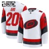 Børn NHL Carolina Hurricanes Trøje Fanatics Premium Sebastian Aho 2025-26 Hvid Udebane