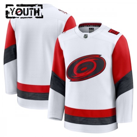 Børn NHL Carolina Hurricanes Trøje Tilpasset Fanatics Premium 2025-26 Hvid Udebane