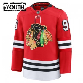 Børn NHL Chicago Blackhawks Trøje Fanatics Centennial Premium Connor Bedard 2025-26 Rød