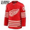 Børn NHL Detroit Red Wings Trøje Tilpasset Fanatics Centennial Premium 2025-26 Rød