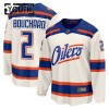 Børn NHL Edmonton Oilers Trøje Fanatics Premium Evan Bouchard 2025-26 Hvid Tredje