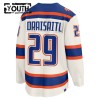 Børn NHL Edmonton Oilers Trøje Fanatics Premium Leon Draisaitl 2025-26 Hvid Tredje