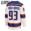 Børn NHL Edmonton Oilers Trøje Fanatics Premium Ryan Nugent-Hopkins 2025-26 Hvid Tredje