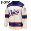 Børn NHL Edmonton Oilers Trøje Fanatics Premium Stuart Skinner 2025-26 Hvid Tredje