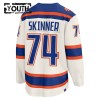 Børn NHL Edmonton Oilers Trøje Fanatics Premium Stuart Skinner 2025-26 Hvid Tredje