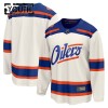 Børn NHL Edmonton Oilers Trøje Tilpasset Fanatics Premium 2025-26 Hvid Tredje