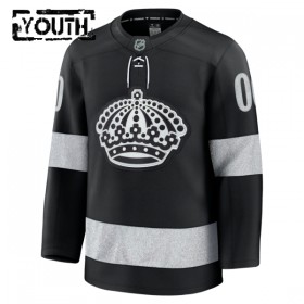 Børn NHL Los Angeles Kings Trøje Tilpasset Fanatics Premium 2025-26 Sort Tredje