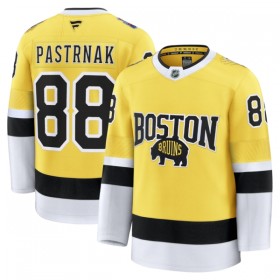 Mænd NHL Boston Bruins Trøje Fanatics NHL Stadium Series Premium David Pastrnak 2025-26 Gold