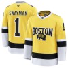 Mænd NHL Boston Bruins Trøje Fanatics NHL Stadium Series Premium Jeremy Swayman 2025-26 Gold