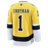 Mænd NHL Boston Bruins Trøje Fanatics NHL Stadium Series Premium Jeremy Swayman 2025-26 Gold